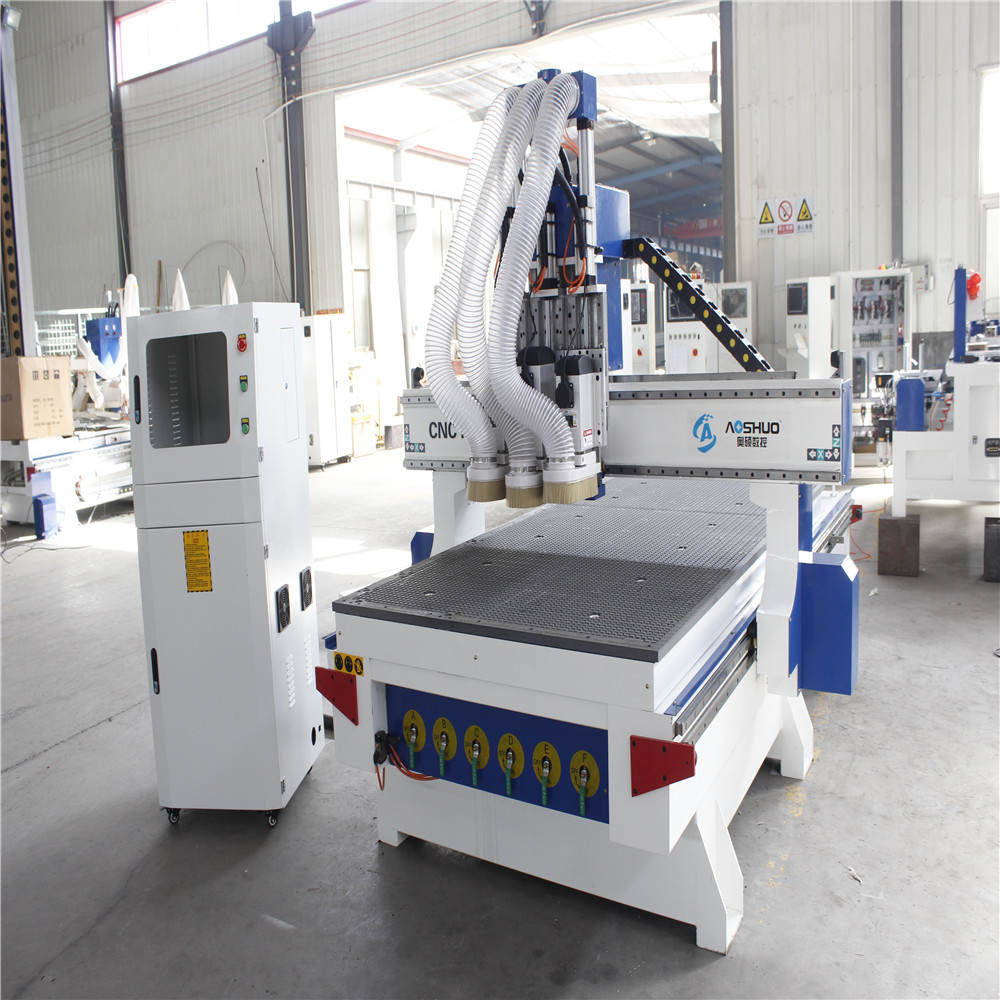 Three Spindles CNC Router Machine